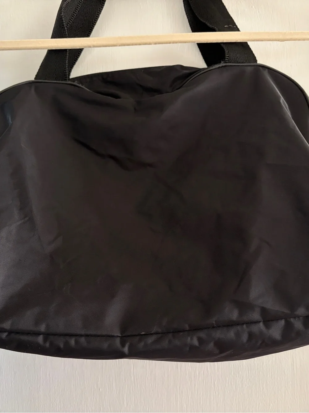 Puma Black Nylon Duffel Bag with Logo